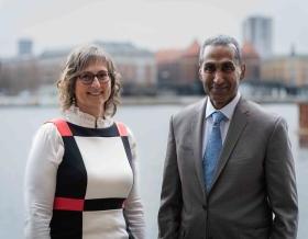 Jacobs Chief Executive Officer Bob Pragada and Jacobs Director of Life Sciences Operations, Denmark Lene Bjerregaard