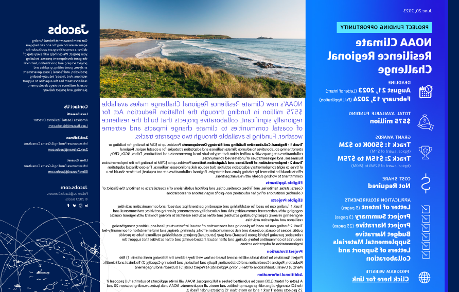 IRA NOAA Climate Resilience Regional Challenge Factsheet